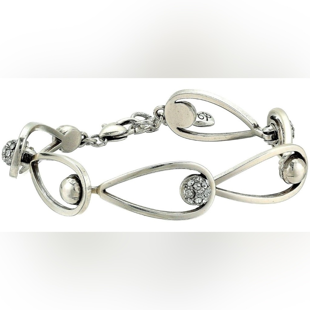 Brighton Chara Elipse Silver Articulated Bracelet